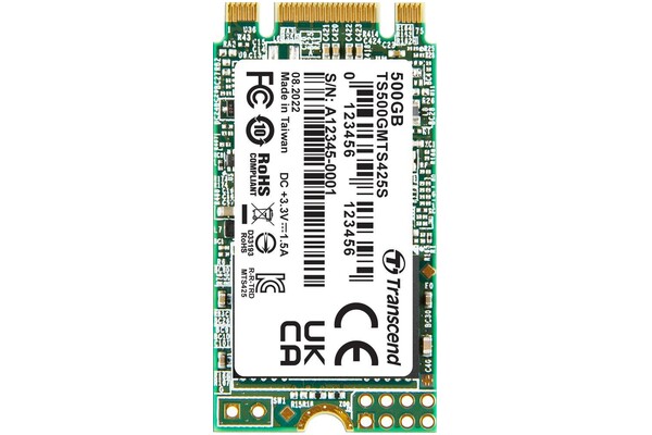 Dysk wewnętrzny Transcend TS500GMTS425S MTS425S SSD M.2 NVMe 500GB