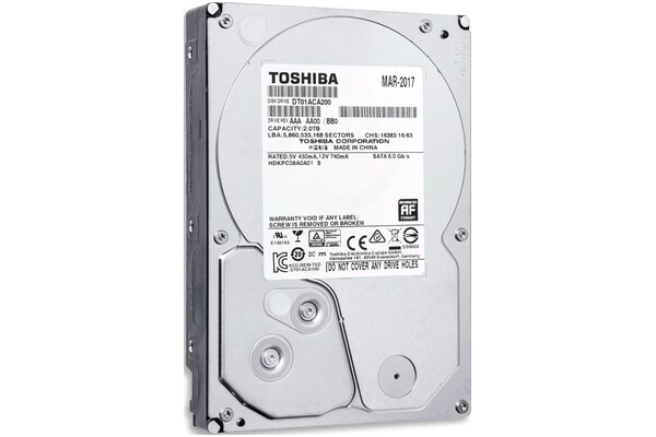 Dysk wewnętrzny TOSHIBA DT01ACA200 HDD SATA (3.5") 2TB