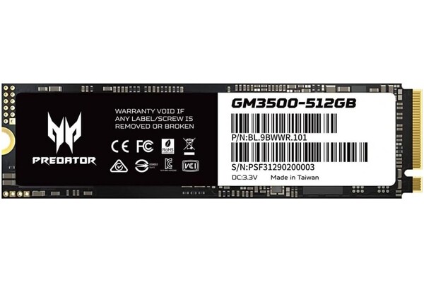 Dysk wewnętrzny ACER GM3500 Predator SSD M.2 NVMe 512GB