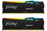 Pamięć RAM Kingston Fury Beast RGB 32GB DDR5 6000MHz Z radiatorem 1.25V 30CL