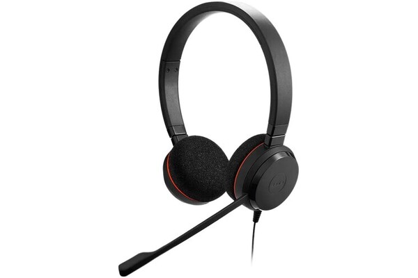 Słuchawki Jabra Evolve MS Nauszne Przewodowe czarny