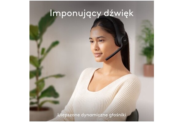 Słuchawki Logitech Zone 300 Nauszne Bezprzewodowe czarny