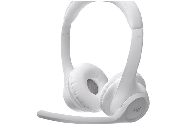 Słuchawki Logitech Zone 300 Nauszne Bezprzewodowe biały