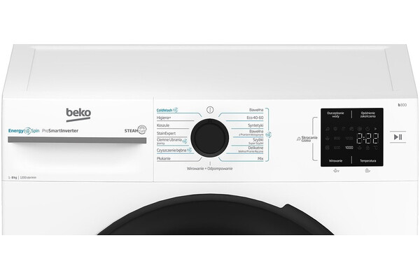 Pralka Beko BM3WFSU38215WPB SteamCure 8.0kg 1200obr./min