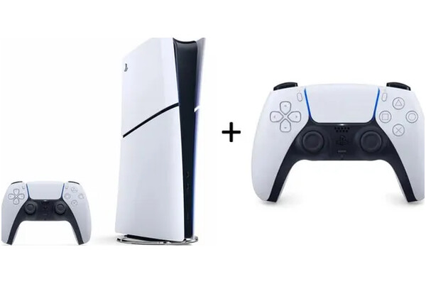Konsola Sony PlayStation 5 Slim Digital 1TB biały + Astros Playroom + Kontroler PlayStation