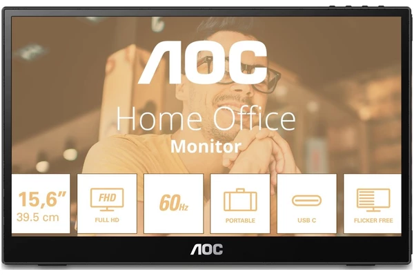 Monitor 15.6" AOC 16T3EA czarny