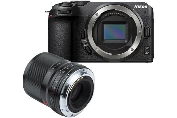 Aparat bezlusterkowy Nikon Z30 - czarny + VILTROX do Nikon Z AF 33mm