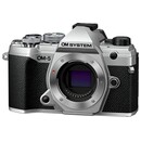 Aparat bezlusterkowy Olympus OM-5 - srebrny