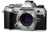 Aparat bezlusterkowy Olympus OM-5 - srebrny