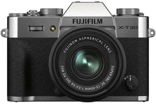 Aparat bezlusterkowy Fujifilm X-T30 - srebrny + XC 15-45mm OIS PZ srebrny