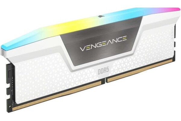 Pamięć RAM CORSAIR Vengeance RGB White 32GB DDR5 6000MHz Z radiatorem 1.4V 36CL