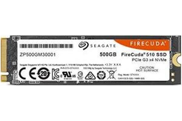 Dysk wewnętrzny Seagate ZP500GM3A001 FireCuda 510 SSD M.2 NVMe 500GB