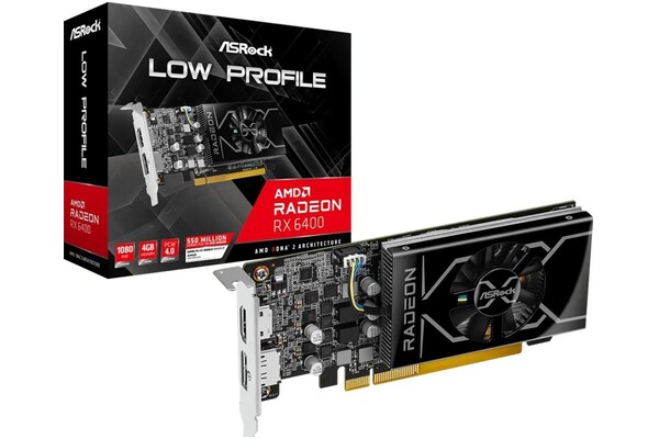 Karta graficzna ASrock RX 6400 Low Low Profile 4GB GDDR6