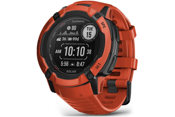 Smartwatch Garmin Instinct 2X Solar czerwony