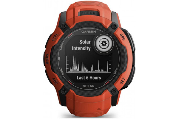 Smartwatch Garmin Instinct 2X Solar czerwony