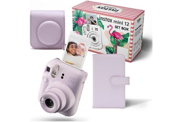 Aparat natychmiastowy Fujifilm Instax Mini 12 fioletowy + wkłady 20