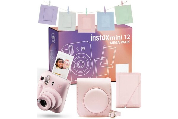 Aparat natychmiastowy Fujifilm Instax Mini 12 różowy + wkłady 20