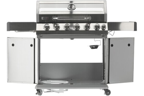 Grill gazowy YATO YG20016 palniki 6+1szt moc 20.2kW