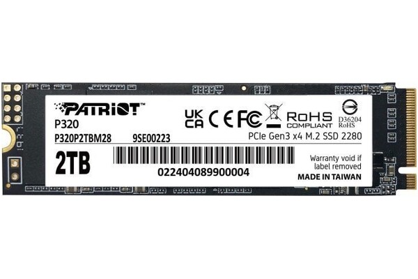 Dysk wewnętrzny Patriot P320 SSD M.2 NVMe 2TB