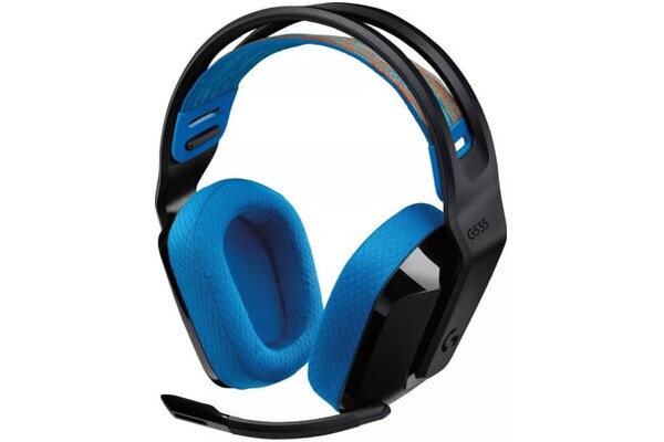 Słuchawki Logitech G535 Lightspeed Nauszne Bezprzewodowe czarno-niebieski