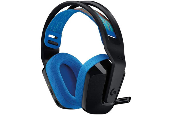 Słuchawki Logitech G535 Lightspeed Nauszne Bezprzewodowe czarno-niebieski