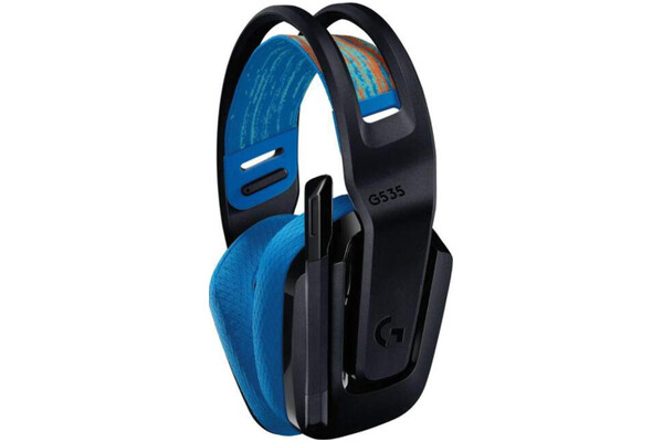 Słuchawki Logitech G535 Lightspeed Nauszne Bezprzewodowe czarno-niebieski