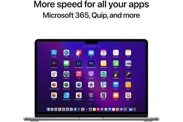 Laptop Apple MacBook Air 13.6" Apple M2 M2 (8 rdz.) 8GB 256GB SSD macos monterey gwiezdna szarość