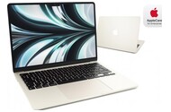 Laptop Apple MacBook Air 13.6" Apple M2 M2 (8 rdz.) 16GB 256GB SSD macOS księżycowa poświata