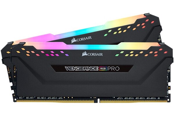 Pamięć RAM CORSAIR Vengeance RGB Pro Black 16GB DDR4 3000MHz Z radiatorem 1.35V 15CL