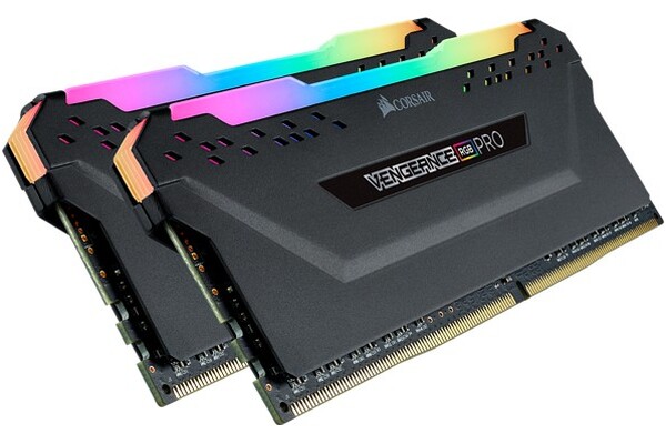 Pamięć RAM CORSAIR Vengeance RGB Pro Black 16GB DDR4 3000MHz Z radiatorem 1.35V 15CL