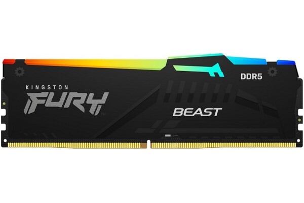 Pamięć RAM Kingston Fury Black Beast RGB 16GB DDR5 5600MHz Z radiatorem 1.25V 36CL