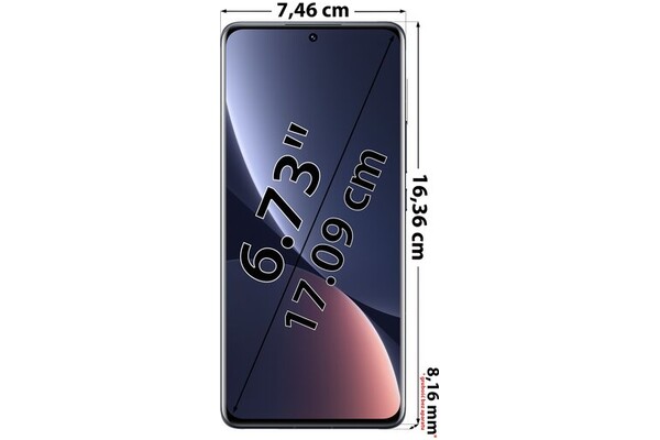 Smartfon Xiaomi 12 Pro 5G szary 6.73" 12GB/256GB