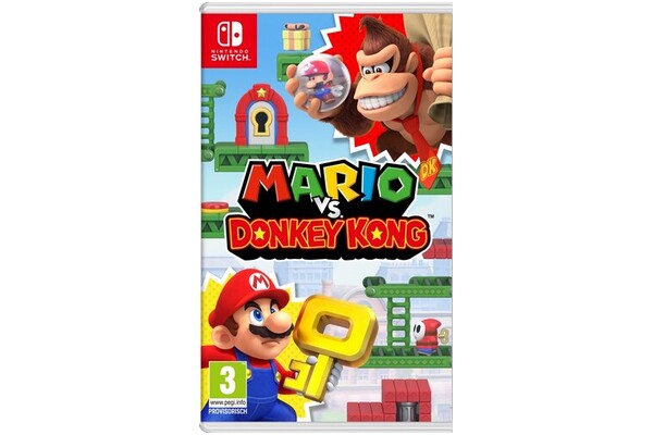 Konsola Nintendo Switch czarny + Mario vs. Donkey Kong + Kontroler Switch