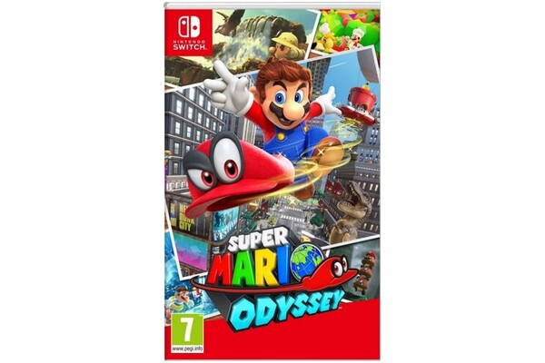 Konsola Nintendo Switch czarny + Super Mario Odyssey + Kontroler Switch