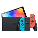 Konsola Nintendo Switch OLED niebiesko-czerwony + Minecraft