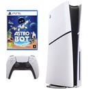 Konsola Sony PlayStation 5 Slim biało-czarny + Astro Bot Gra PS5