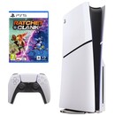 Konsola Sony PlayStation 5 Slim biało-czarny + Ratchet and Clank Rift Apart Gra PS5