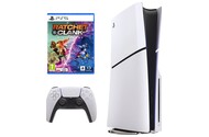 Konsola Sony PlayStation 5 Slim biało-czarny + Ratchet and Clank Rift Apart Gra PS5