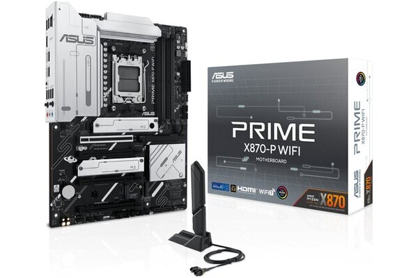 Płyta główna ASUS X870-P Prime WiFi Socket AM5 AMD X870 DDR5 ATX