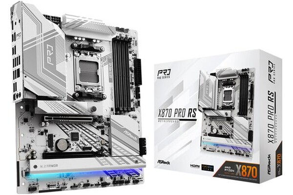 Płyta główna ASrock X870 Pro RS Socket AM5 AMD X870 DDR5 ATX