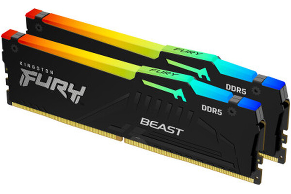 Pamięć RAM Kingston Fury Black Beast RGB 32GB DDR5 5600MHz Z radiatorem 36CL