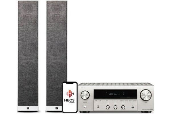 Zestaw kina domowego Denon DRA800H 2.1 200W srebrny