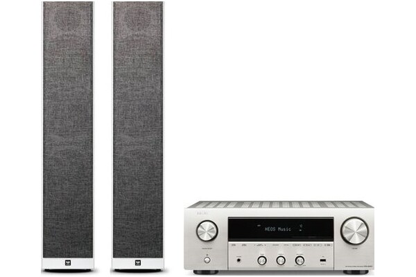 Zestaw kina domowego Denon DRA800H 2.1 200W srebrny