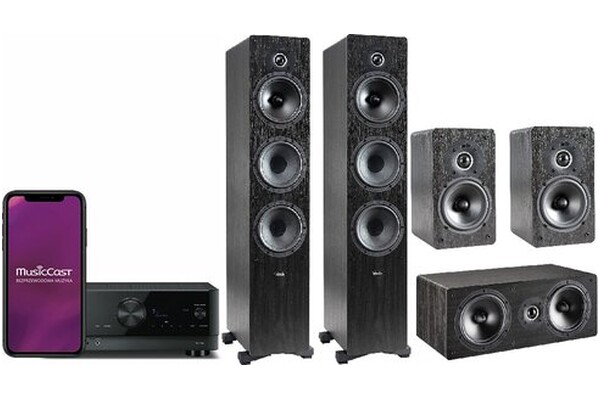 Zestaw kina domowego Yamaha RXV4A 5.2 725W czarny