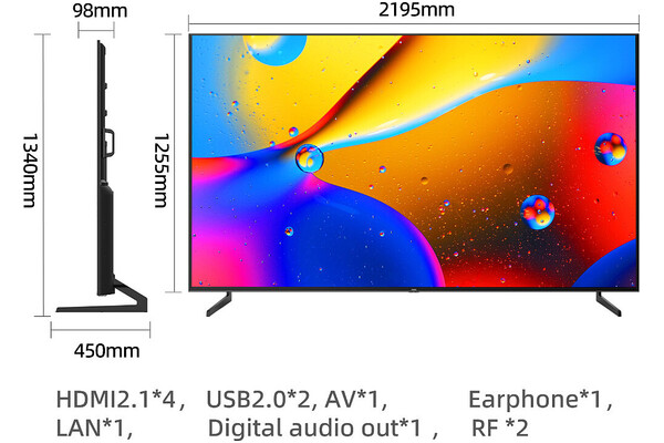 Telewizor CHIQ U98F8TG 98" 4K Ultra HD