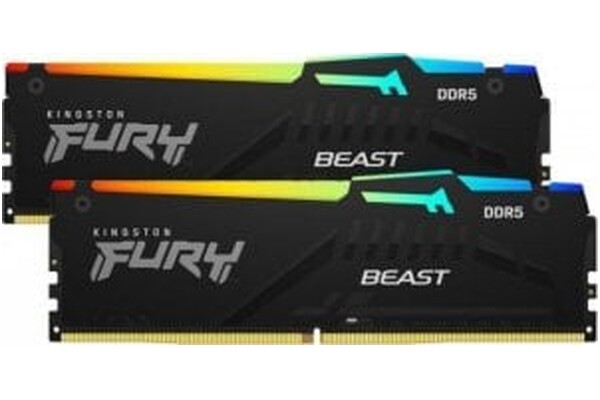 Pamięć RAM Kingston Fury Beast RGB 16GB DDR5 6000MHz Z radiatorem 1.4V 30CL