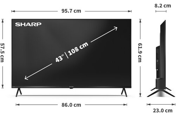 Telewizor Sharp 43GK4 43" 4K Ultra HD