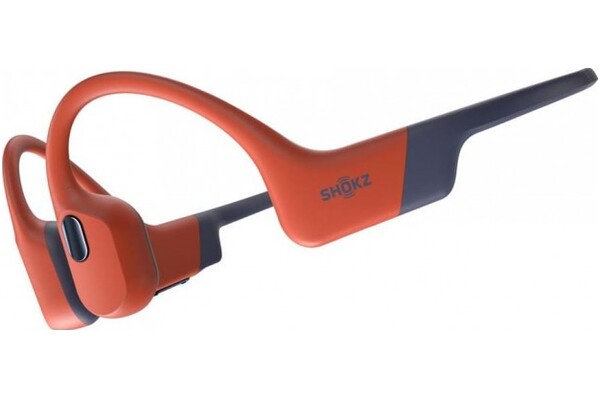 Słuchawki AfterShokz OpenSwim Pro Przewodnictwo kostne Bezprzewodowe czerwony