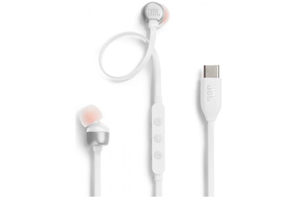 Słuchawki JBL T310 Dokanałowe Przewodowe biały