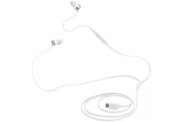 Słuchawki JBL T310 Dokanałowe Przewodowe biały